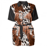"Leopard" Парикмахерский халат на молнии большой размер XL, артикул 5962080 XL